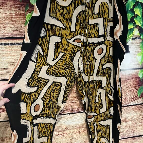 Gauze Aztec Boho Pants Straight Leg Harem Tribal Festival Concert XL XXL 2XL 3XL - Picture 3 of 6